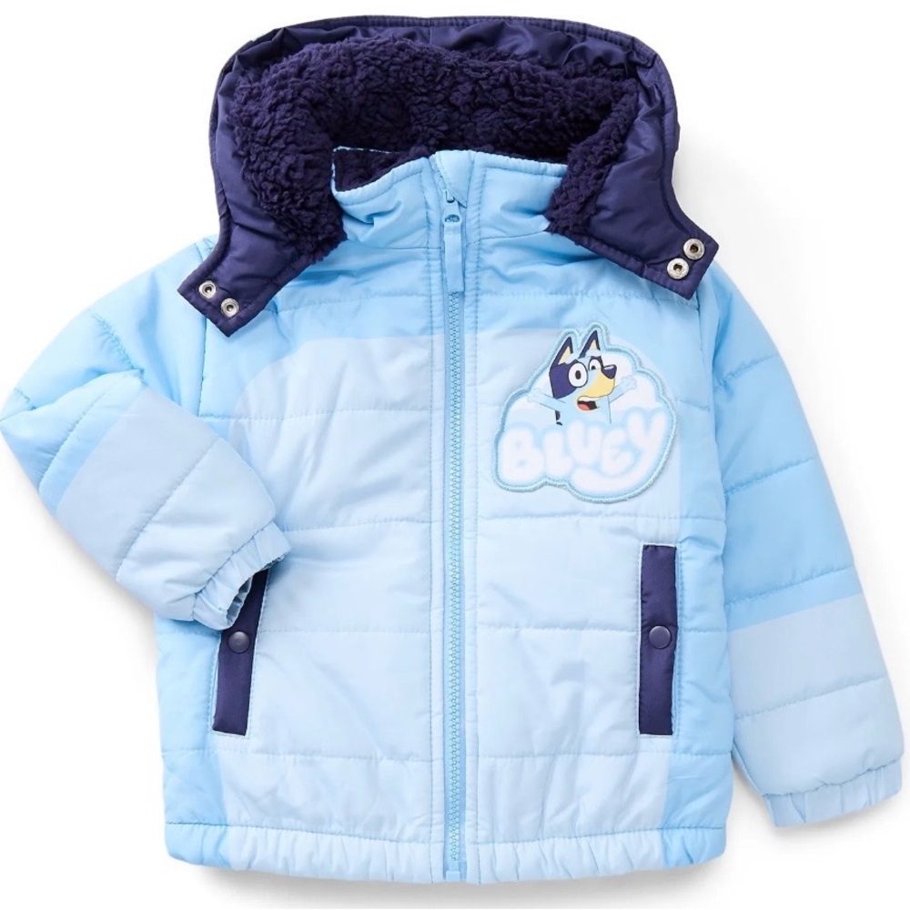 BRAND NEW BLUEY Toddler Cosplay Jacket with Hood, Size 4T